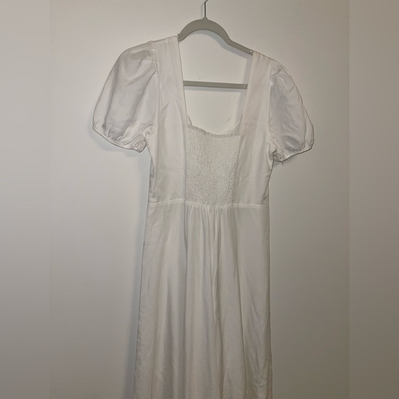 ASTR The Label White linen blend midi Pippa dress costal cowgirl medium - Picture 5 of 13